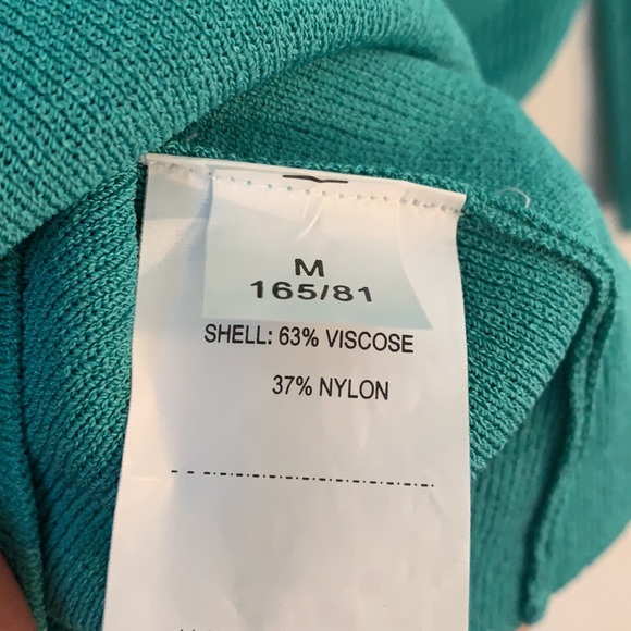 Michel Rene vintage aqua polo with chevron pattern - Picture 4 of 4